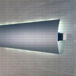 Настенный плинтус CPL 80/17 AS с подсветкой